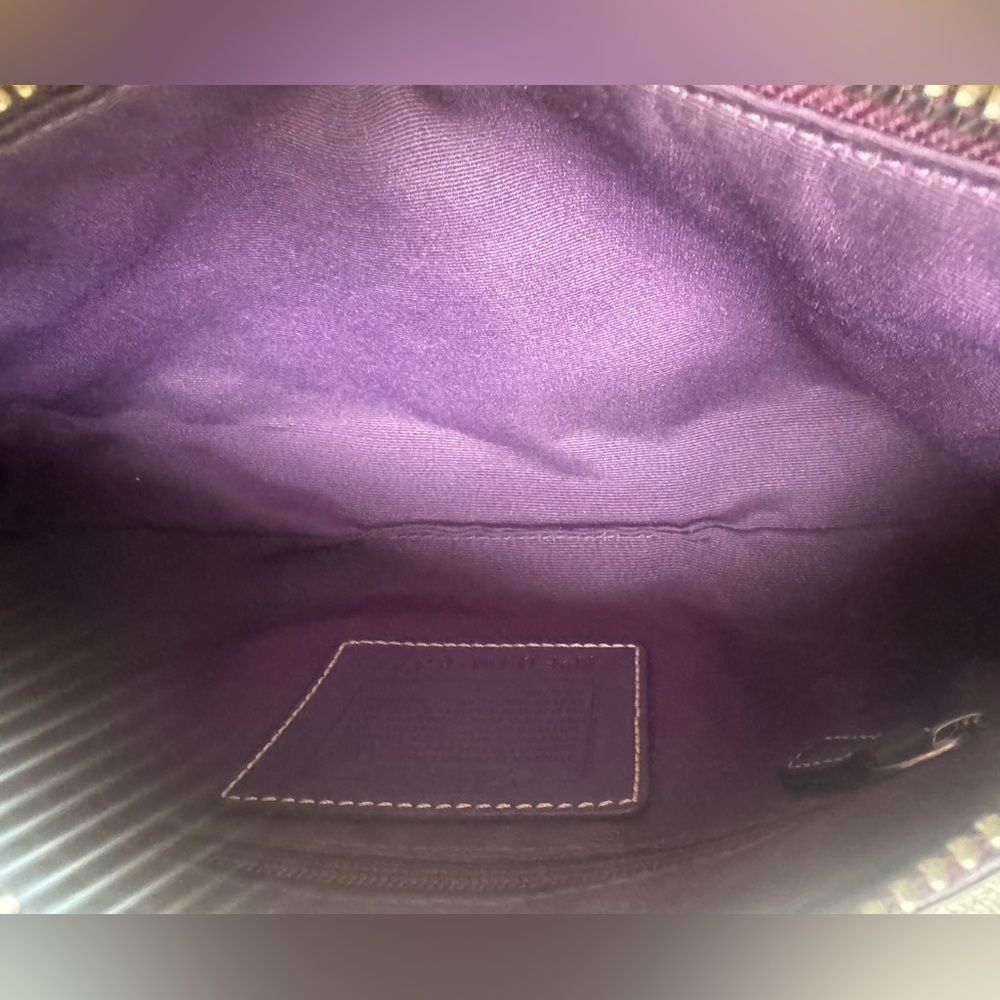 Rare Coach Vintage Y2K 2004 East West Purple/Plum Bag💜 - Picture 12 of 13